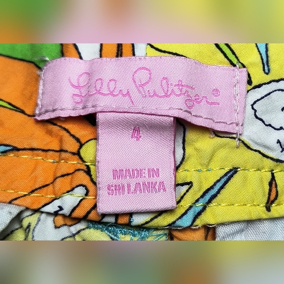 Lilly Pulitzer Paint By Numbers Floral Resortwear Tropical Vacation Shorts 4 - Picture 6 of 11